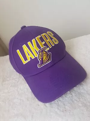 NBA Basketball Purple Yellow Embrodied Logo Youth LA Lakers Snap Back Cap  • £9.88