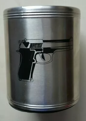 Gun Photo Stainless Steel Can Holder  • $24.95