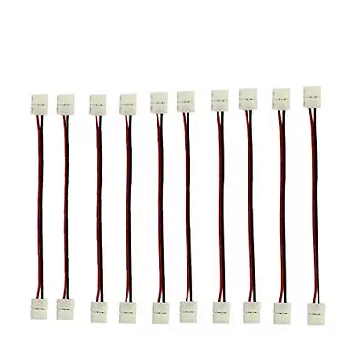 HUALAND 10pcs/Pack 10mm 2Pin LED Strip Connectors For 5050 Single Color 2 Pin  • $18.41