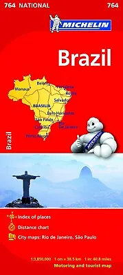 $16.95 • Buy Michelin Brazil Map 764 City Maps Rio De Janeiro Sao Paulo FREE SHIPPING