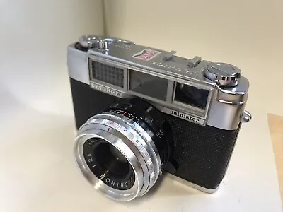 Yashica Minister Rangefinder 35mm Camera Light Meter Leather Case Yashinon Lens • £49.99