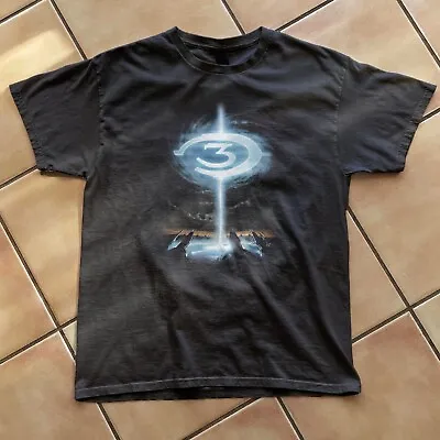 Retro Halo 3 Logo Tee Black Tshirt Vintage Gaming Shirt Y2k • $22.97