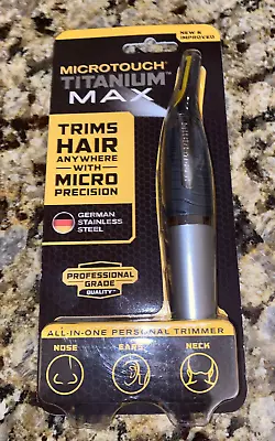 NEW  MicroTouch Titanium Max Micro-Precision Trimmer For The Ultimate Groom  🔥 • $14.99