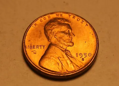 1950 S Lincoln Cent UNC 5 • $3.33