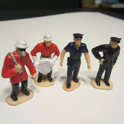 Vintage Firemen And Policemen Figures For Dioramas Or Train Enthusiasts • $24.63
