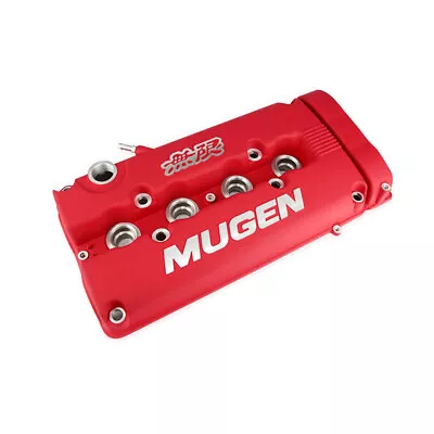 Red MUGEN Racing Rocker Valve Cover For Honda Civic B16 B17 B18 VTEC B18C GSR • $232.30