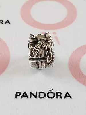 Genuine Pandora Silver 🎁 Present With Bow 🎁 Charm 925 ALE • £10