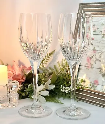 Water Glasses Mikasa Arctic Lights Blown Mikasa Glass Elegant Vintage Glassware* • $113