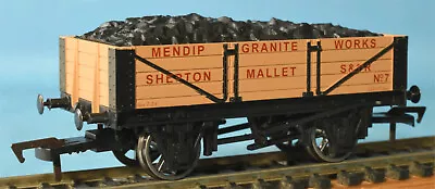 Dapol Mendip Granite Works Shepton Mallet S&DJR 4-plank Wagon Nº 7 LE Of 105 • £11.50