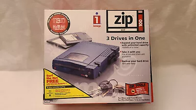 $100 • Buy Iomega Zip 100 Parallel Port And SCSI External Zip Floppy Disk Drives With Disks