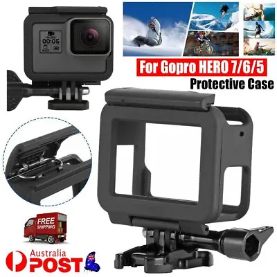 $10.99 • Buy For GoPro Hero 7/6/5 Housing Border Protective Shell Case With Socket & Screw GD