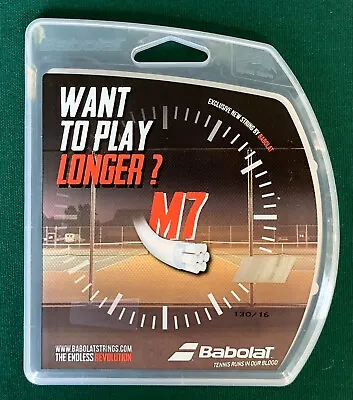 NOS Babolat TENNIS RUNS IN OUR BLOOD M7 Poly String 130/16 WANT TO PLAY LONGER?  • $15