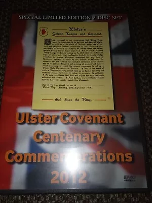 Ulster Covenant Centenary Commemorations 2012 Dvd Limited Edition 2 Disc Set VGC • £24.95