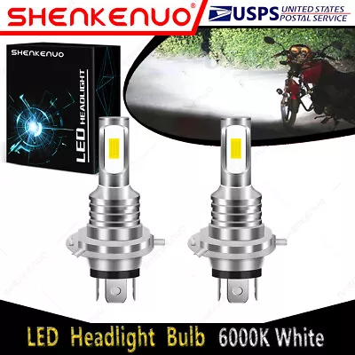 For Honda XL350R XL600R XL1000 Varadero - 2X 9003 LED Headlights Bulbs White YTB • $15.83