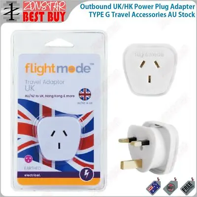 $18.49 • Buy Outbound UK/HK Power Plug Adapter TYPE G Travel Accessories AU Stock