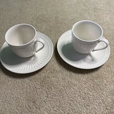 Mikasa Italian Countryside Tea Cup Mug Saucer Sets DD900 Set Of 2 Excellent • $9.99