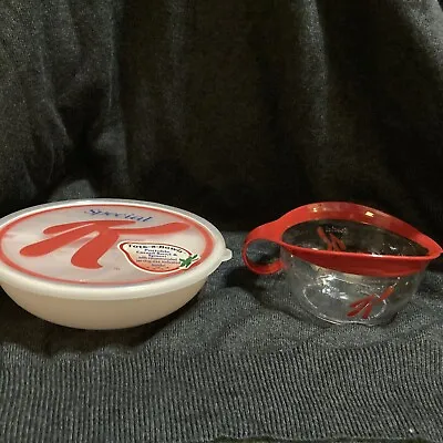 Kellogg's Special K Promotional Cereal Bowl W/ Lid + Spoon 2005 + Measuring Cup • $39.72