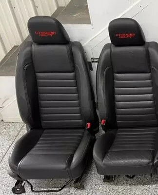 Ford Mustang Cobra Black Leather Seat Covers • $650