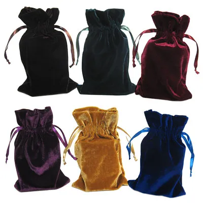 Velvet Tarot Bag 6x9  Drawstring Pouch For Cards Runes Or Dice - Choose Color! • $10.49