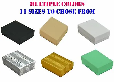 Multi Colors Cotton Filled Jewelry Gift Box Jewelry Craft Collectibles Packaging • $157.47