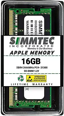 Simmtec 16GB RAM For Apple IMac 2019 & 2020 Mac Mini 2018 & 2020 | DDR4 2666MHz • $42.99