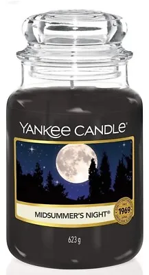 Yankee Candle Scented Candle Midsummer's Night Large Jar Long Burning. • £26.99