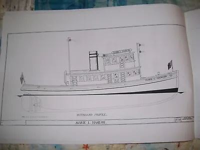 MARIE E HANLON Tug  Boat Model Boat Plans • $9.89