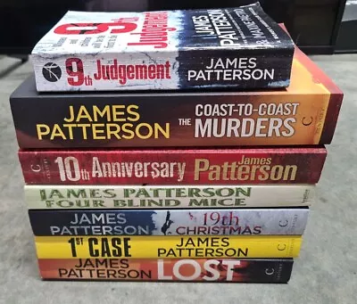 7 X James Patterson Bulk Books Large Paperback Free Postage • $44.99