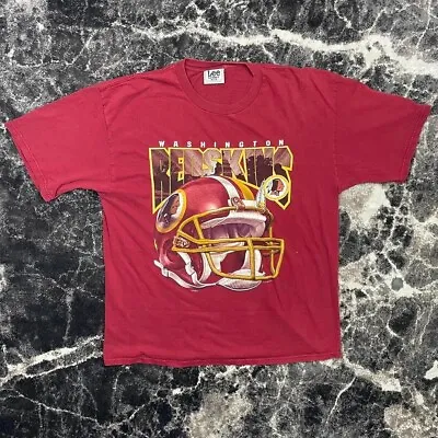 Vintage Washington Redskins Shirt XXL —90s Nutmeg NFL Helmet Commanders USA • $36