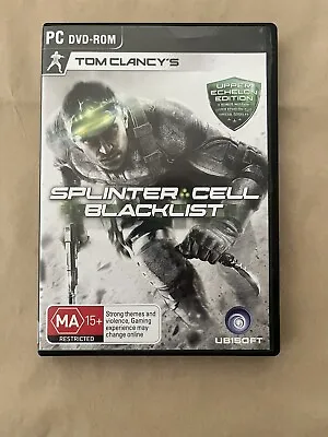 Tom Clancy's Splinter Cell Blacklist PC DVD UPPER ECHELON EDITION FREE POST AUS • $23.29
