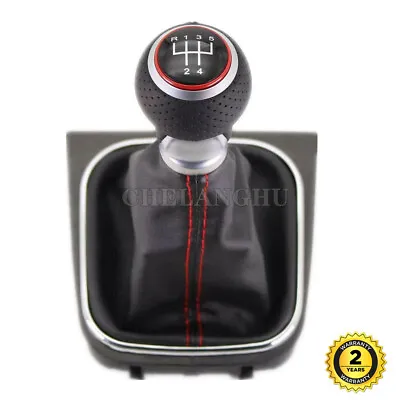 For VW Jetta 5 2006 2007 2008 2009 2010 Leather 5 Speed Gear Shift Knob Boot  • $17.99