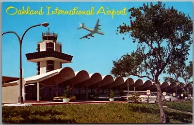 Oakland California Postcard OAKLAND INTERNATIONAL AIRPORT Mike Roberts Sample • $4