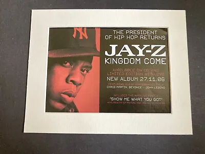 JAY-Z Kingdom Come - Mounted Original Advert • £8.99