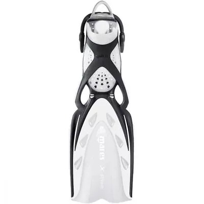 Mares X-Stream Open Heel Fins With Bungee Straps Black/White • $251.95