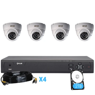 $89.99 • Buy Flir Digimerge MPX Wired Home Security Camera System,4 Ch 2TB DVR, 4xCams(M.Ref)