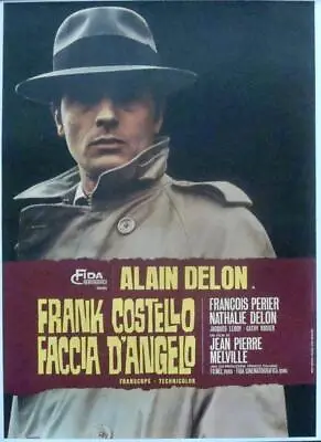 Le SAMOURAI The GODSON Italian 1F Movie Poster ALAIN DELON MELVILLE 1967 LINEN • $600