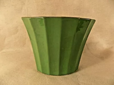 Mid-century Alamo Pottery Planter-green • $19.99