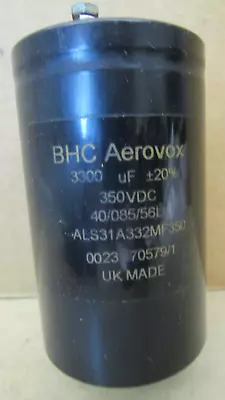 BHC Aerovox 3300 UF  350VDC  40/085/56LL  ALS31A332MF350    1473OMF • $25