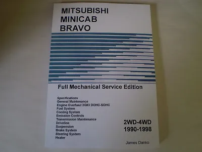 Mitsubishi Minicab English Service Manual Shop Repair Manual U41 U42 • $130