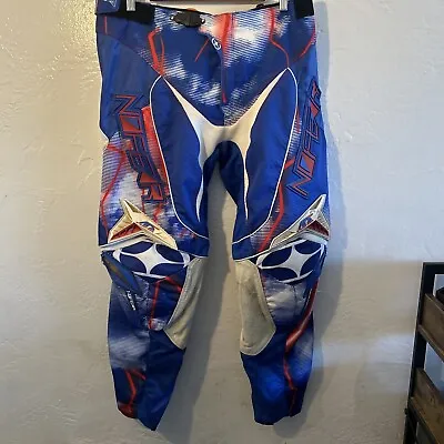 Elektron No Fear ATV Motorcycle MX Pants Mens Size 36  Blue Vintage 90s • $64.99