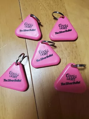 Lot Of 5 Vintage Coors Light The Silver Bullet Plastic Pink Bottle Openers  • $10