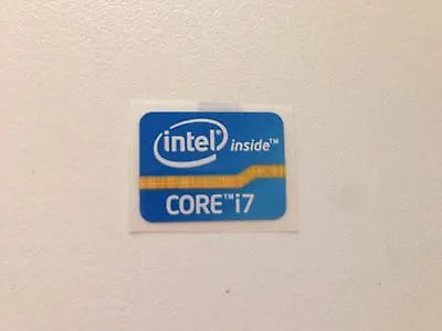 Intel Core I7 Inside Inside Sticker Logo  15.5 X 21 Mm Logo  5 Pack Fast Ship • $6.88