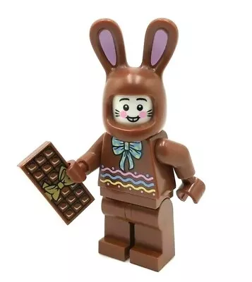 NEW LEGO CHOCOLATE EASTER BUNNY BOY MINIFIG Costume Basket Bar Rabbit Holiday • $11.99