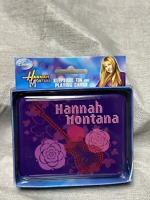 Disney’s Hannah Montana Playing Cards In Keepsake Tin Miley Cyrus Disney Channel • $6.99