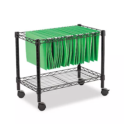 Alera Single-Tier Rolling File Cart 24w X 14d X 21h Black FW601424BL • $28.98