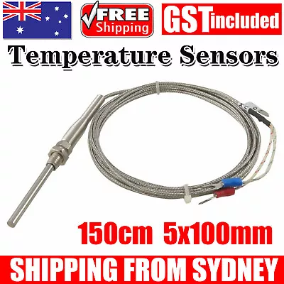 K-Type Universal EGT Thermocouple Probe Sensors High Temperature Sensors Threads • $10.65