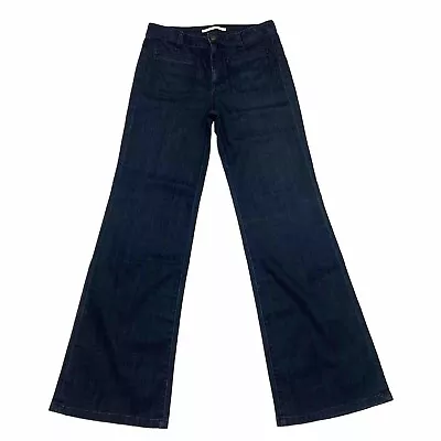 Vince Jeans Women 31x33 Fonda Flare Sienna Blue Modern Flare Wide Leg Pockets • $49.99