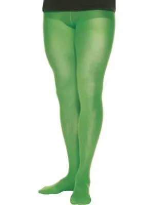 Smiffys Tights Green Mens Green 70 Denier - Male - One Size • £4.85