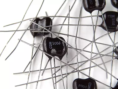 ( 10 PCS ) 100pf 500V 5% Mica Dipped Capacitor Cornell Dublier • $11.95