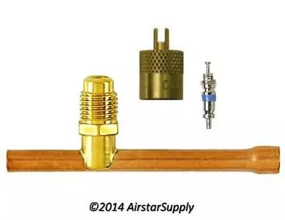 1/4  Copper Access Tee With Swaged End • C&D Valve CD8420 • Sold Each • $10.70